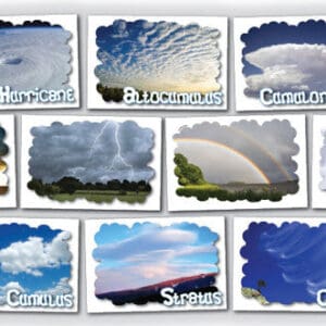 Weather Posters: Set of ten 12" x 18" color posters
