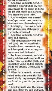Project: Memory Bookmark (Matthew 8:1–13)