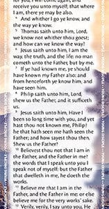 Project: Memory Bookmarks (John 14:1-14 Set of 10)