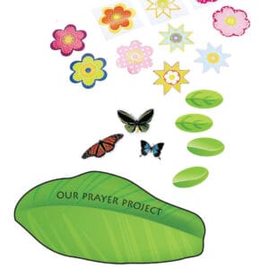 Garden of Prayer Leaves, Flowers, and Butterflies (up to 10 students)