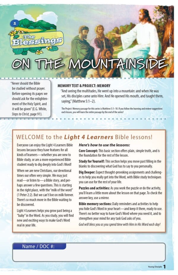 The Blessings—Light 4 Learners