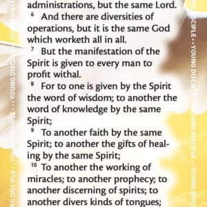 Project: Memory Bookmarks (1 Corinthians 12:1-14)