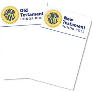 Honor Rolls in color: Old and New Testaments
