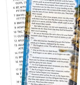 Project: Memory Bookmark (Matthew 6:1-21)