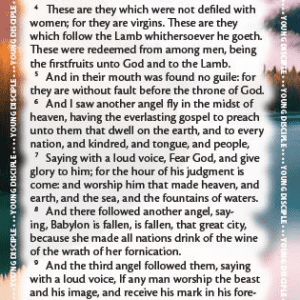 Project: Memory Bookmark (Revelation 14:1–12)